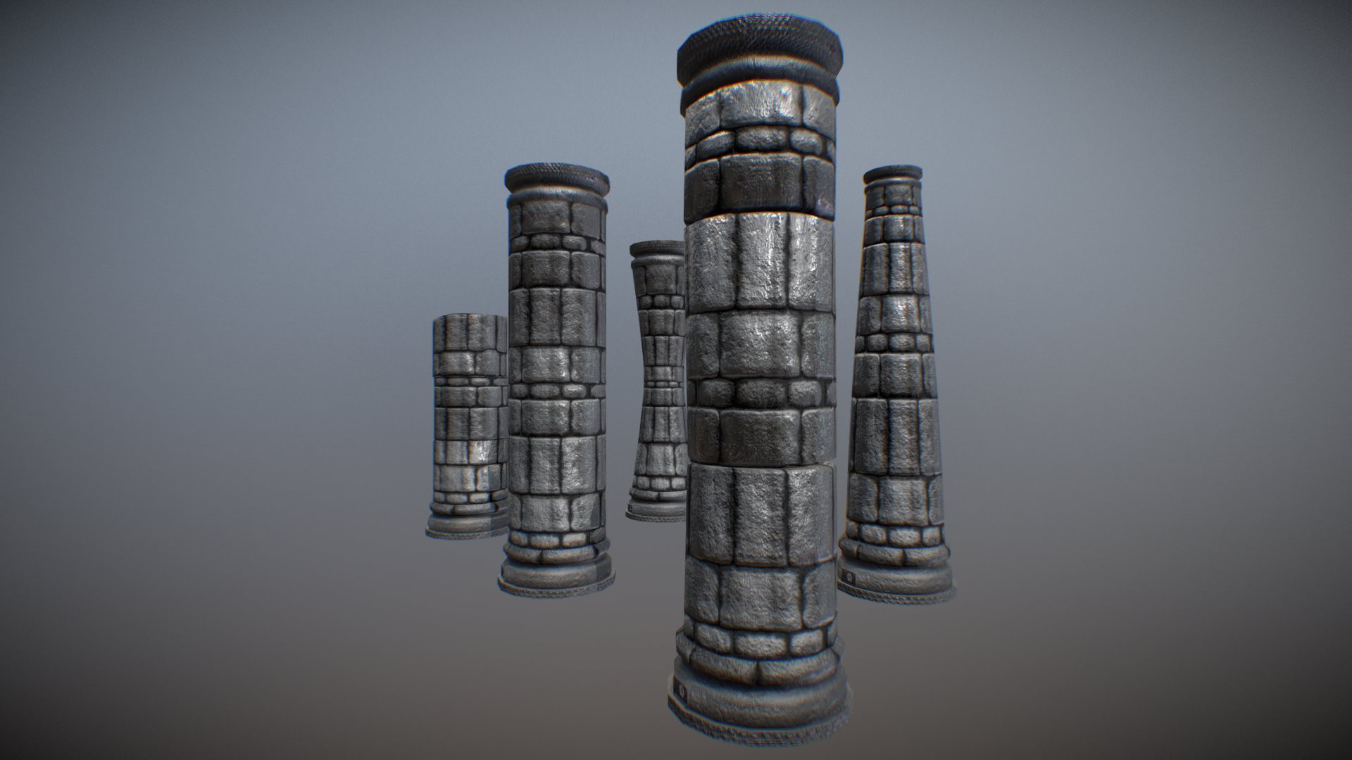 Collection of Stone Columns