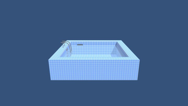 Simple square Pool – Free 3D Model STL