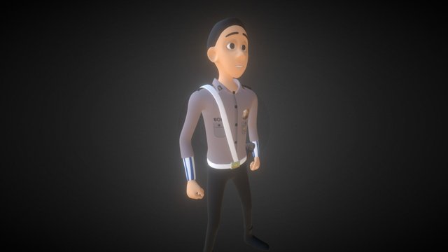 Indonesian Police 3D Model
