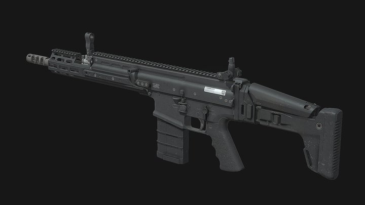 SCAR MDLH Rifle/Carbine 3D Model