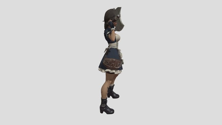 Maid Warrior by Tripo 3D Model
