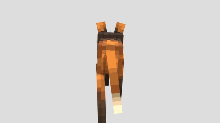 Minecraft Maned Wolf 3D Model