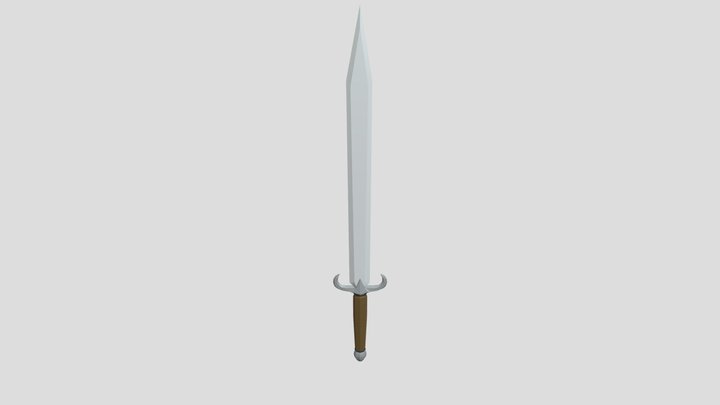 Low Poly Sword 3D Model