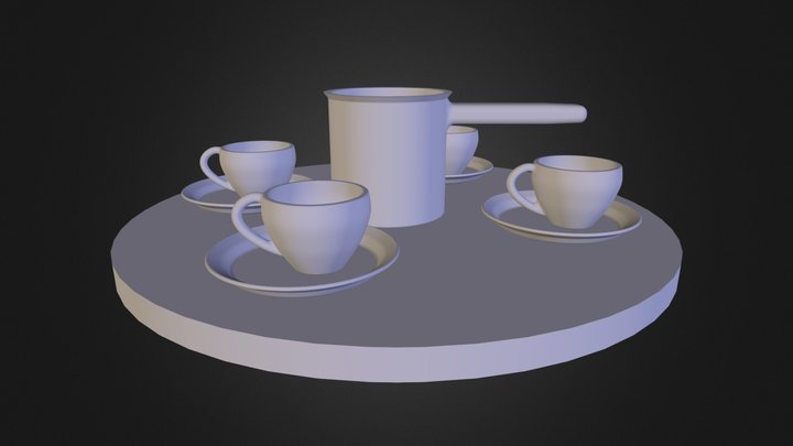ערכת קפה רגיל 3D Model