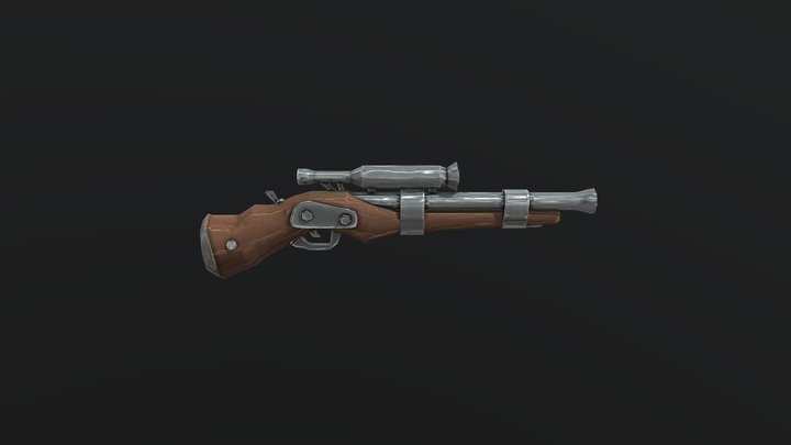 Stylized Sniper Model 3D Model