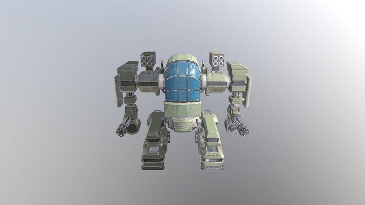 BattleMech (Crusader mk.1) 3D Model