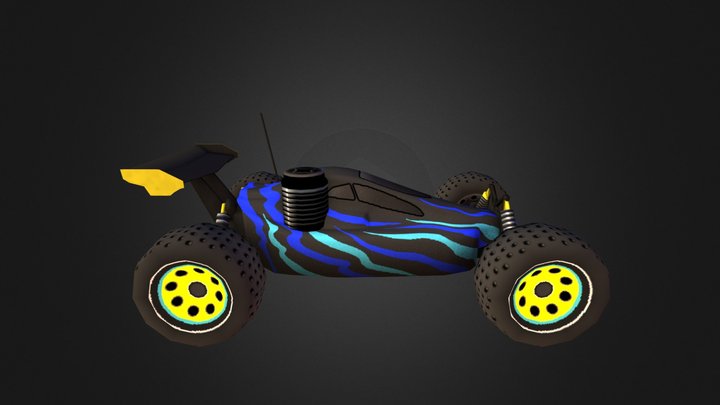 Nitro RC car 3D Model