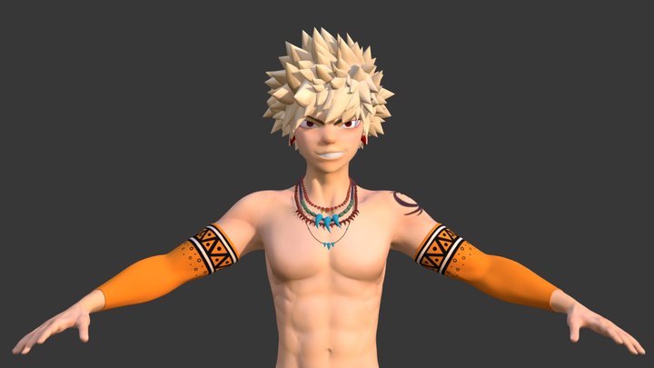 Katsuki Bakugo 3D Model