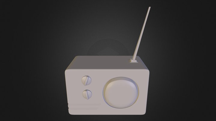 Vintage Radio 3D Model