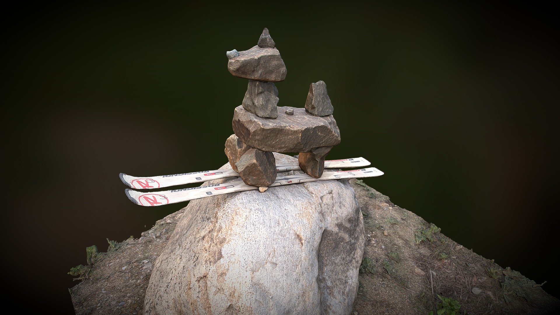 Stone sculpture in the Adirondack Mountains Download Free 3D model by Lisa Lokshina (lokshina