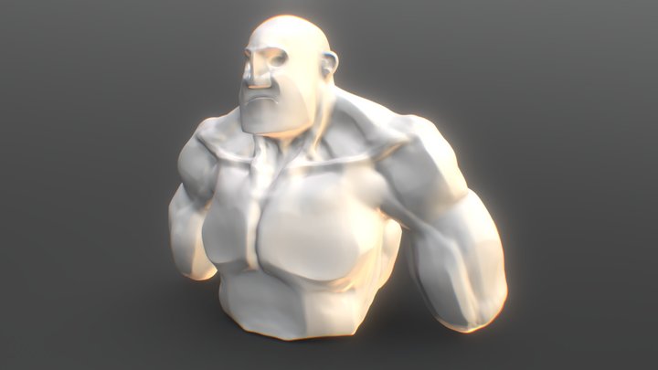 Buff guy 3D Model