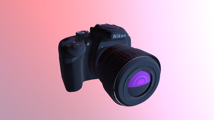 Nikon d3400 3D Model