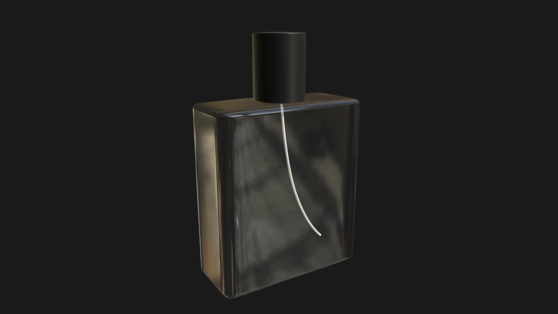 3D model Perfume bottle 1 - This is a 3D model of the Perfume bottle 1. The 3D model is about a light bulb with a black background.