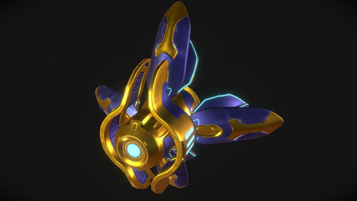 Protoss Observer 3D Model