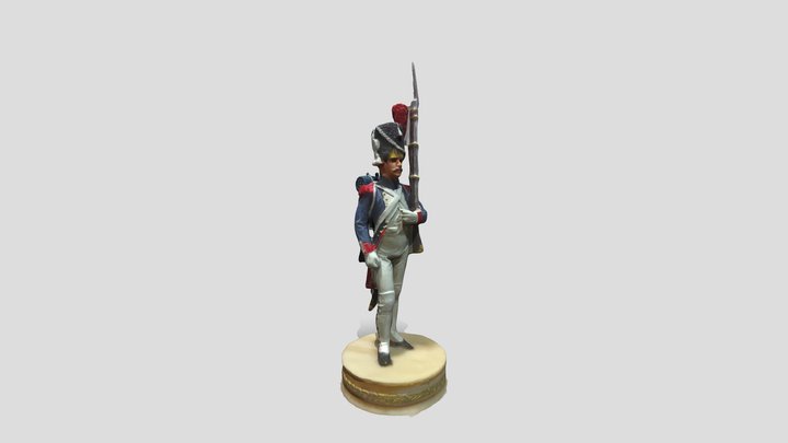 Napoleonic French Granadier 3D Model
