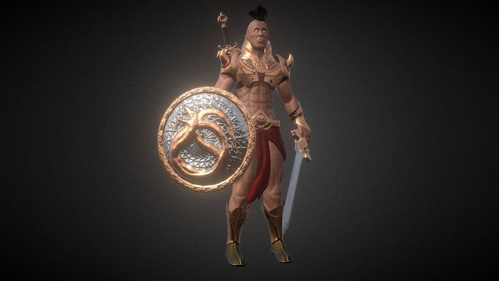 SwordMan 3D Model