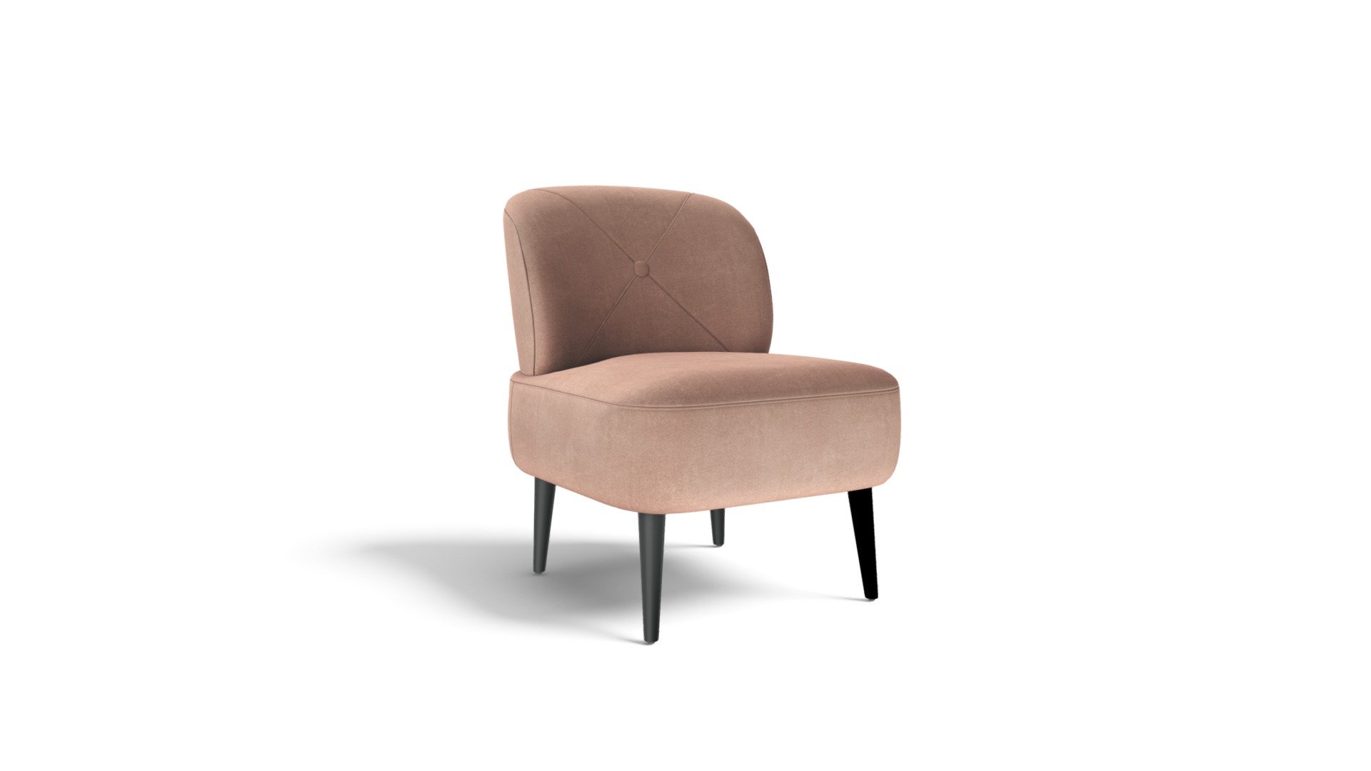 Jasper Accent Chair, Vintage Pink Velvet
