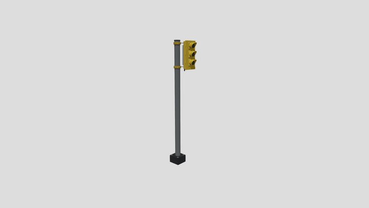 Simple Traffic Light – Low Poly / Free 3D Model