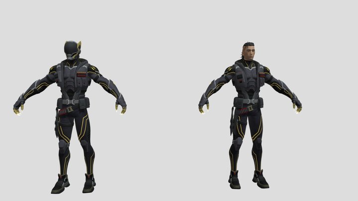 Elite Daigo - Fortnite Skin – Gratis 3D-model STL