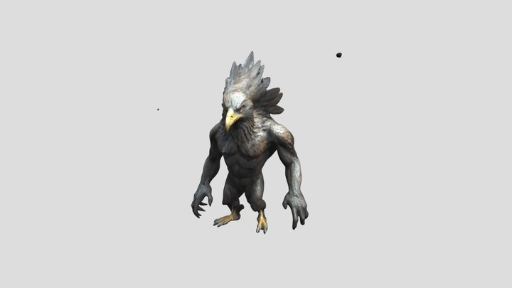 Eagle Human - Loren Art 3D Model