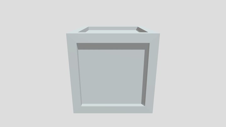 Wooden Crate 3D Model