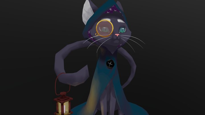 Mystical Cat 3D Model