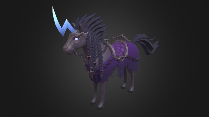 Stylized Unicorn 3D Model