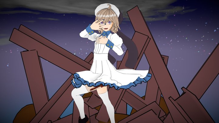 Iwanaga Kotoko(18yo) - Short Animation WIP 3D Model