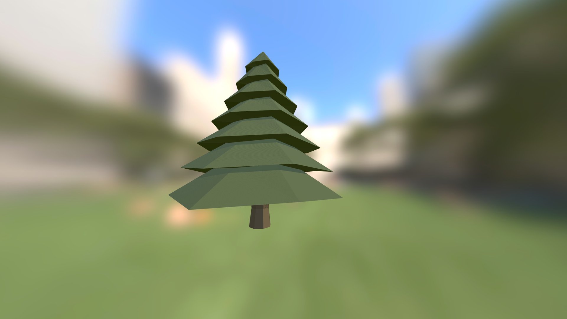 Low Poly Pine Tree