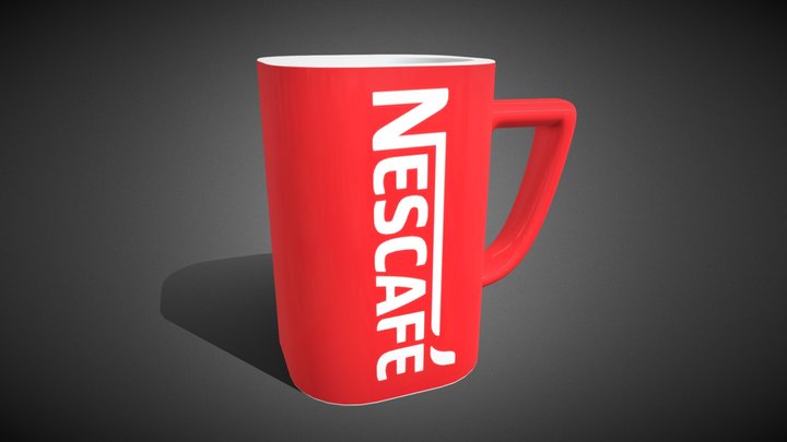 Nescafe Coffee Cup 3D Model