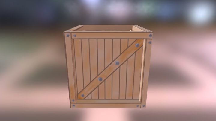 Open Crate 3D Model