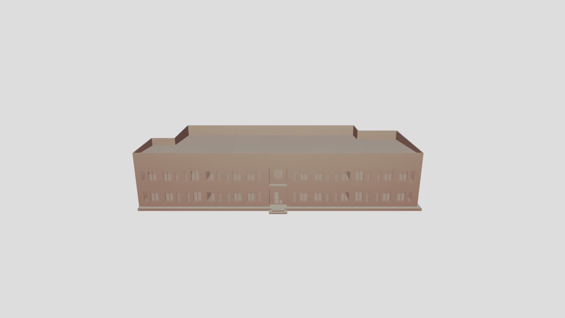 односкатная кровля садик - Download Free 3D model by Designer ...