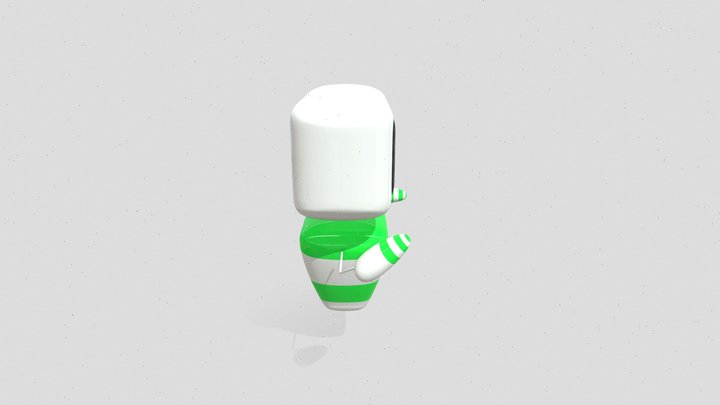 Cute Robot 3D Model