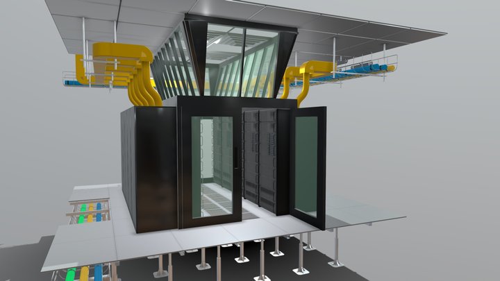 Server Room 3D Model