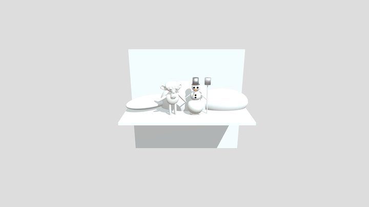снеговик блендер 3D Model