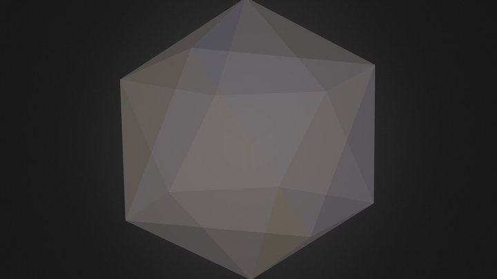 Icosahedron Silver 1.0 3D Model