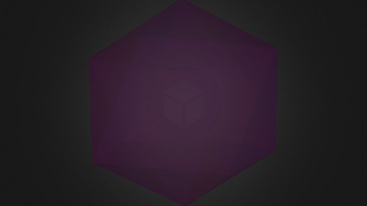 Icosahedron Purple 1.0 3D Model