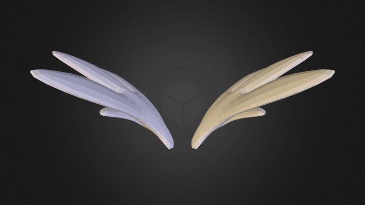 pony_wings_spread.obj 3D Model