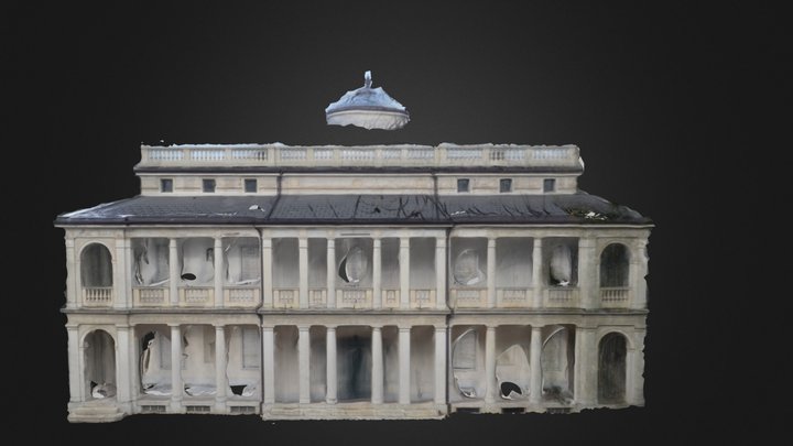 Facade of Villa Argentina - by T.S. 3D Model