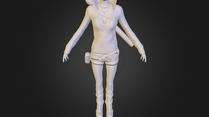 kat_hood_up.obj 3D Model