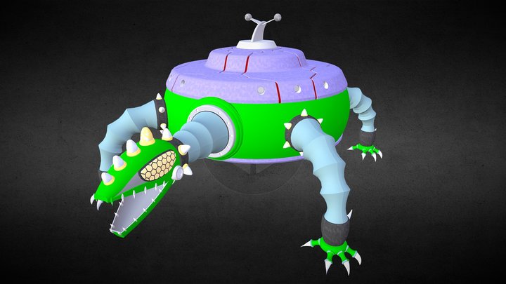 Giru Giru Space Monster 3D Model