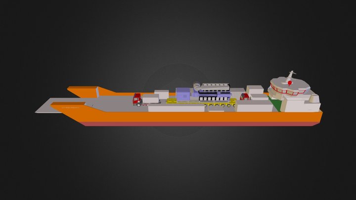 Landing Craft Tank (LCT) 3D Model