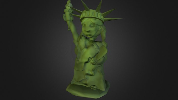 Little Miss Liberty 3D Model