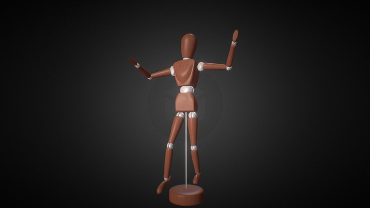 wood_man 3D Model