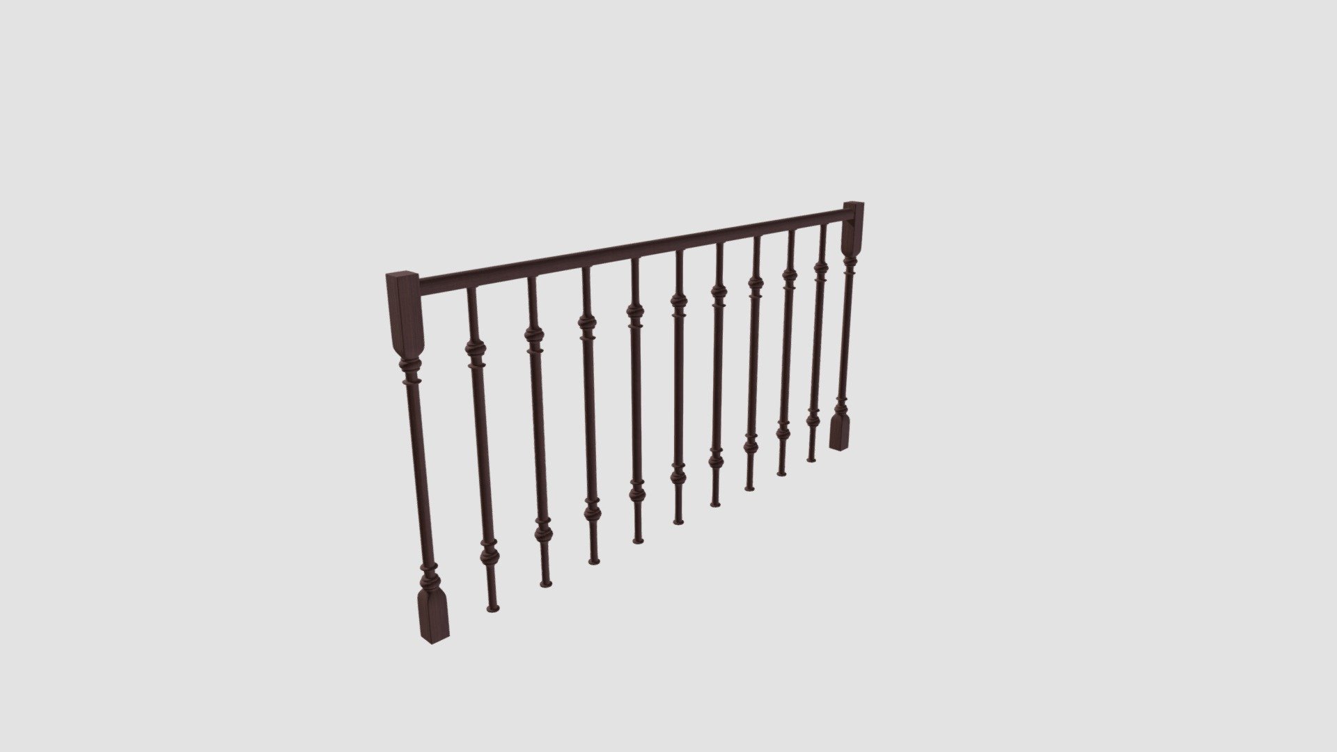 railing Buy Royalty Free 3D model by Evermotion [4a00ed9] Sketchfab