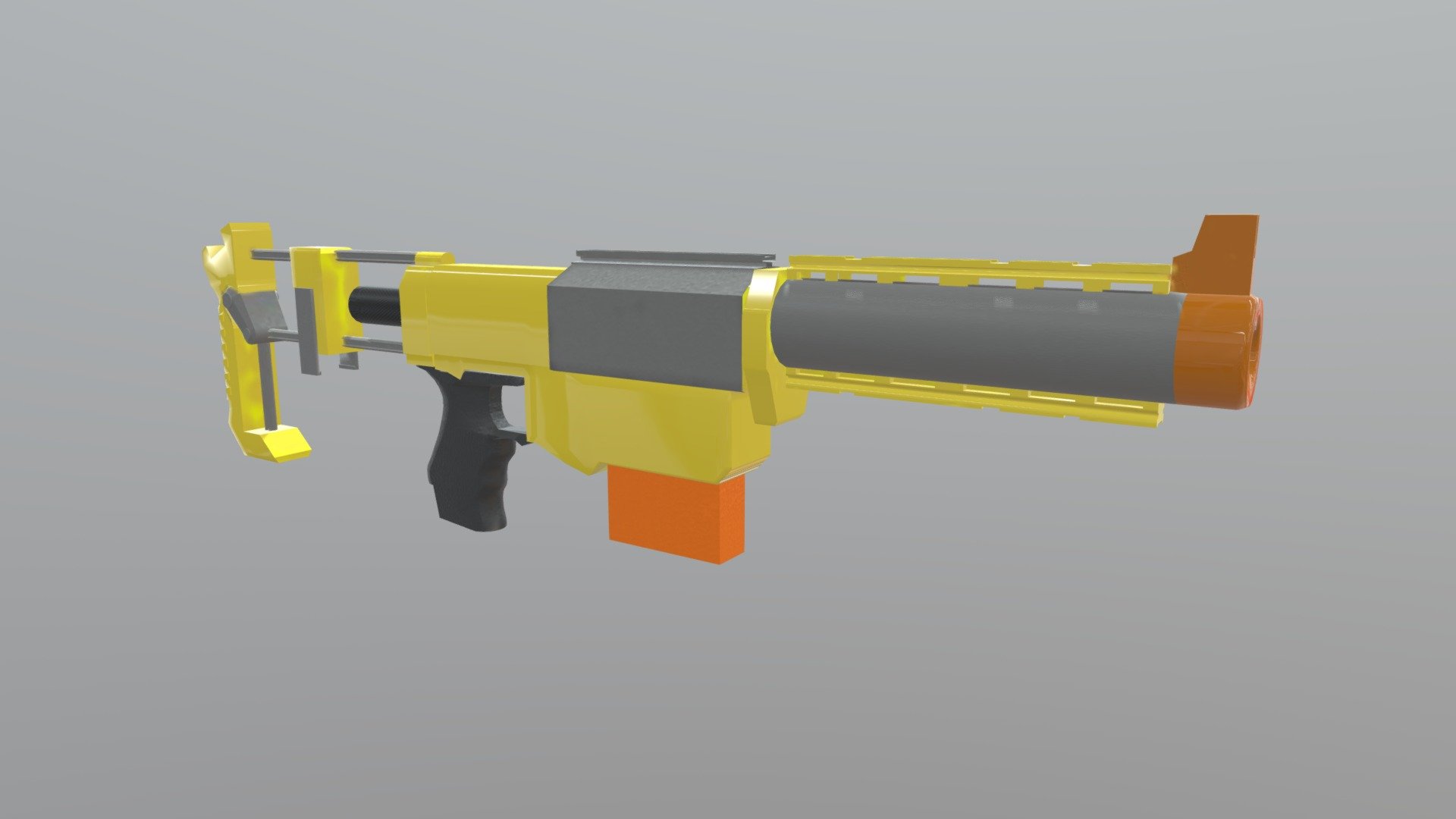 Nerf Blaster (material version) - 3D model by 10820009 [4a010db ...