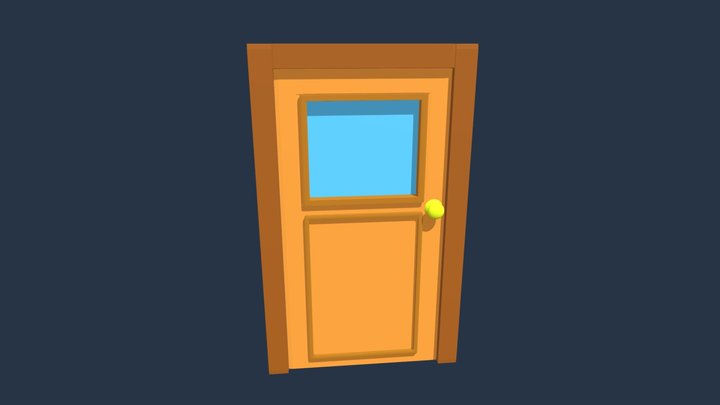 Cartoon Door 3D Model