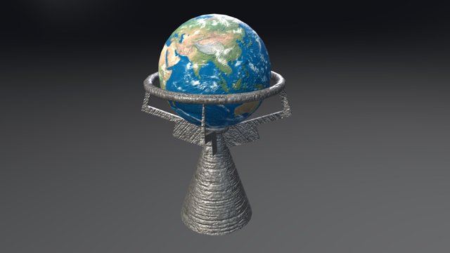Spinning Globe 3D Model