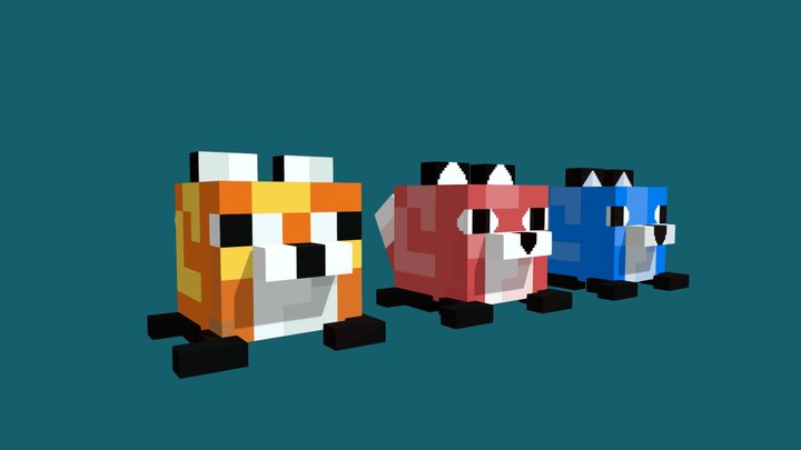Raposa 64 x 64  Made in Blockbench 3D Model