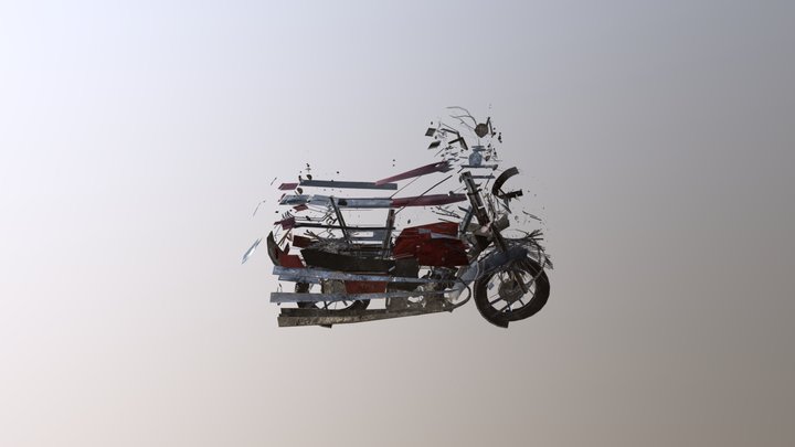 Friends Bike destroyed 3D Model